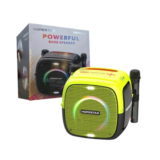 Hopestar Bluetooth Speaker Partyone with two Microphones Light Green